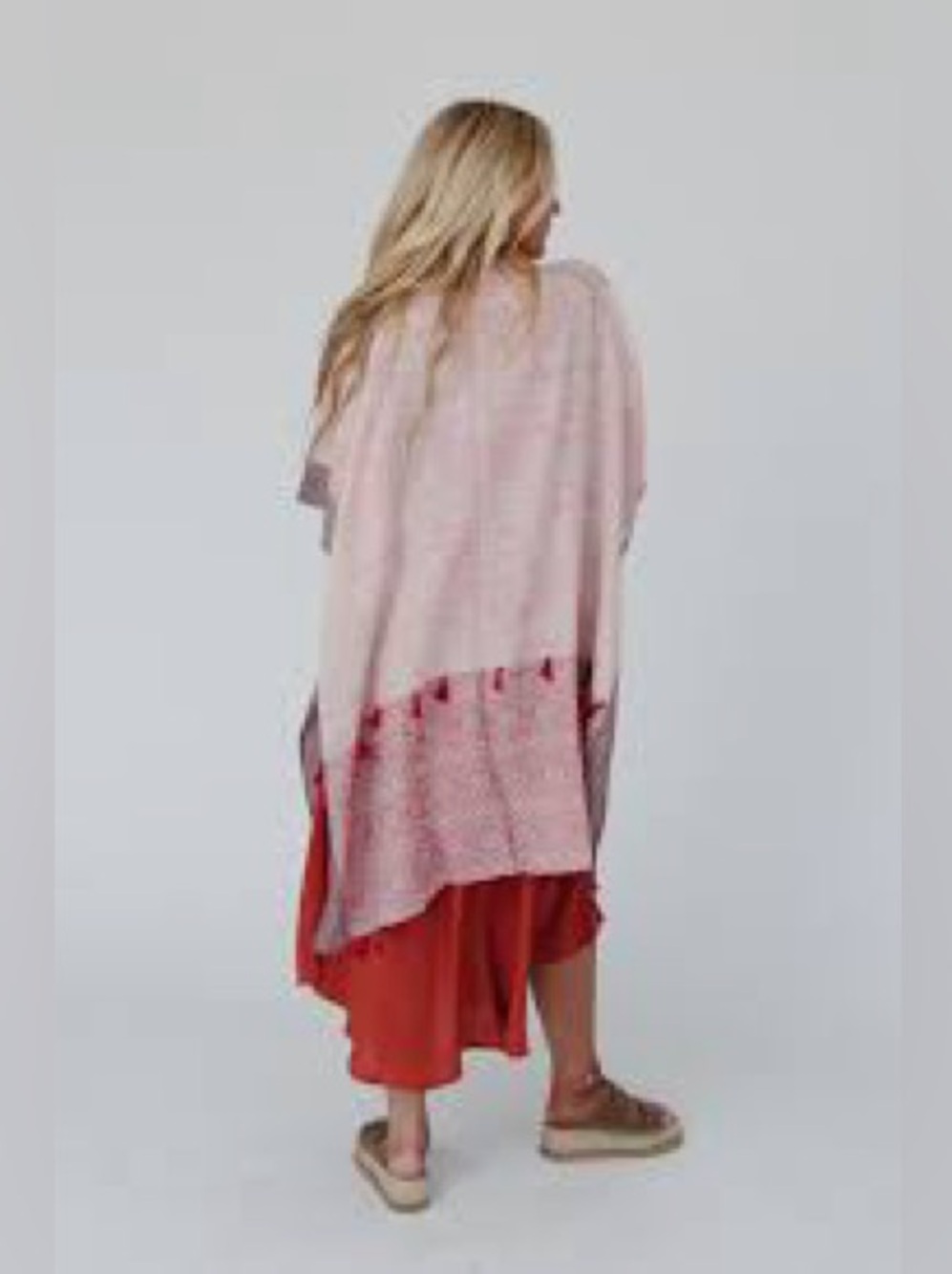 Three Bird Nest Kimono Mauve Pink OS